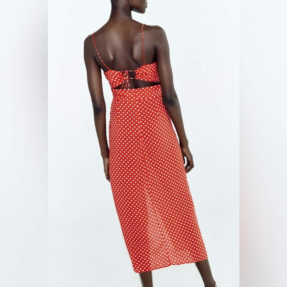 Zara red polka dot dress - Picture 2 of 4